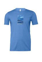 Load image into Gallery viewer, Waving Blue Unisex Heather Jersey Tee

