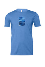 Load image into Gallery viewer, Waving Blue Unisex Heather Jersey Tee